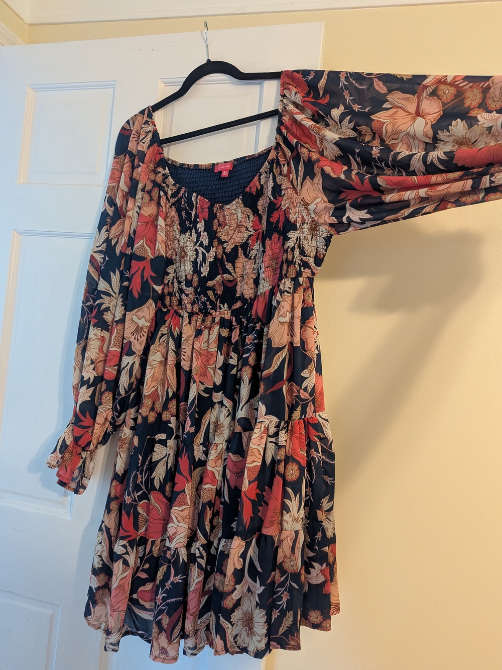 Women's Floral Tiered Smocked Dress